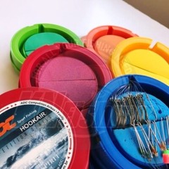ADC HOOKAIR Hook Dispenser Winder Surfcasting Color Blue Red Orange Yellow Green