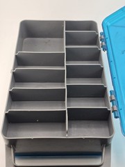 Plano Mini Magnum 3215N Tackle Box Fishing Storage Organizer Blue Gray