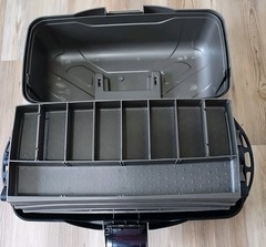 Flambeau Tackle XL 3-Tray Tackle Box, Black/Dark Gray -Excellent Used Condition!