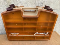 Redding Old Pal 13X7 & Fenwick 30 14×11 Vintage Tackle Box Fish Fishing USA