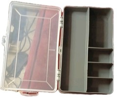 Shakespeare Clear Plastic Tackle Organizer Snap Case Lure Case 8 1/2″ x 5″