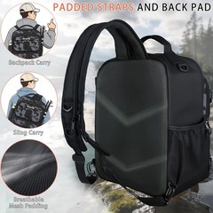Lightweight 25L Fishing Backpack with Tackle Boxes, Lures Kit & Rod Holder – Cam