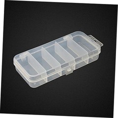 Honbay 2PCS 5×2.4x1Inch Small Clear Visible Plastic Fishing Tackle Accessory