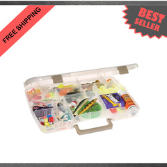 Tackle Storage Container with Handle Connectable Satchel Adjustable Compartments