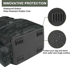 Fishing Backpack, Tackle Storage Bag with Rod Holders & Cooler | Water Resist…
