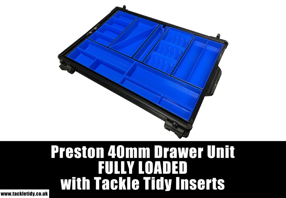 Preston Absolute/Inception 40mm Mag Lok DRAWER UNIT with TACKLE TIDY Inserts