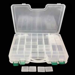 20 to 42 compartment Tackle Storage Box ~Double Sided ~ FREE USPS Shipping