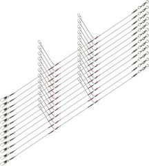 Saltwater & Freshwater Fishing Leaders, 12 Pack – Strong 55 lb Breaking Strength
