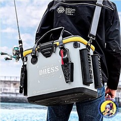 DRESS Bakkan Mini Olive Black Fishing Bucket 17L EVA Waterproof Storage