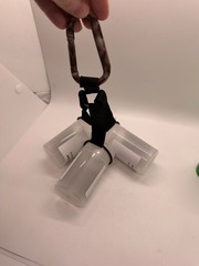 Bait Pal Portable Waterproof Bait Carrier 3 Container System Fishing Holder