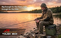 Water Resistant Fishing Tackle Seat Box, 127kg Capacity with Tailored Organizers