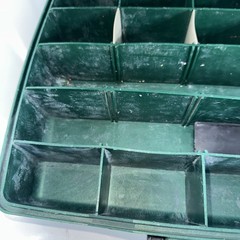 Plano 1155 Green Semi-Transparent Lid Tackle Box Fishing Read!!!