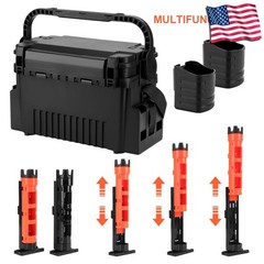 2 Tier Fishing Tackle Box Fishing Gear Box 11 L Adjustable Fishing Accessories