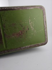 VTG Union Metal Fishing Tackle Box Olive Green Fishing Tools Good Condition