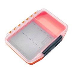 Waterproof Single Sided Plastic Fly Box Sponge Insert Fly Fishing Tackle Box