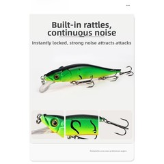 Abs Hard Bait Slow Sinking Minnow Hydrodynamic Design Streamlined Body