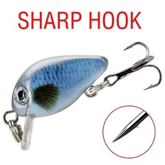Compact 3cm 1.8g Crankbait Lures 5PCS for Targeted Bass Fishing Applications