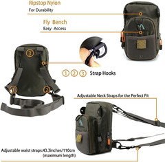 Maxcatch Fly Fishing Chest Bag Lightweight Chest Pack Fly Fishing Pouch