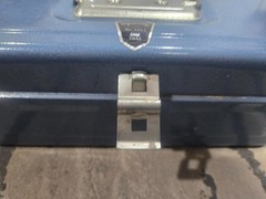 My Buddy 1351 Vintage 13″ Blue Metal Tackle Tool Utility Box Fishing CLEAN