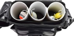 Nylon 3 Tube Fishing Tackle Bag – 6 Compartments & Comfortable Web Handle