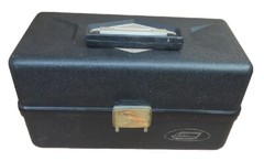 VINTAGE 3 Tray TED WILLIAMS FISHING TACKLE BOX 34452 14″×7″×7 1/2″ Good Cond.