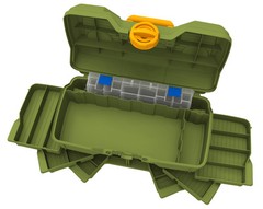 Flambeau NextGen 6/0 Large Tackle Box 15.5″ Green Plastic