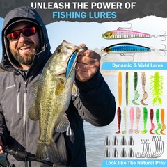 Fishing Gear, Fishing Backpack with Tackle Box, Waterproof tackle Backpack wi…