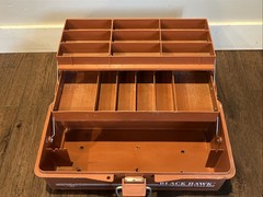 Vintage Fenwick Black Hawk 1052 Orange Tackle Box See Description
