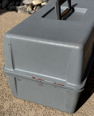 Vintage Flambeau Action Center 198O’s 3 Tray Gray Tackle Box