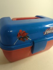 Shakespeare Marvel Ultimate Spiderman Kids Red and Blue Fishing Tackle Box