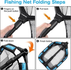 Floating Fishing Net for Steelhead, Salmon, Fly, Kayak, Catfish, Bass, Trout …