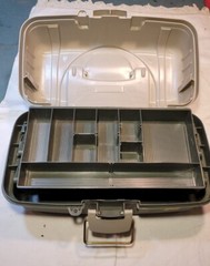 Plano Tackle Box 6102 2 Tier Fold Out Tray Fishing Gear Made in USA