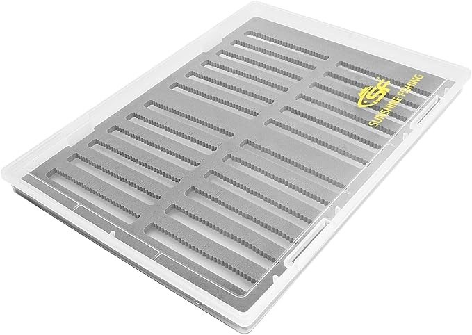 SF Collection Fly Boxes Clear Fly Fishing Box A4 Super Large Capacity Slit Foam