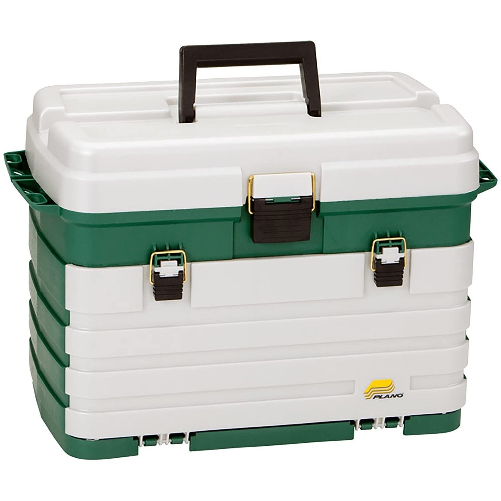Plano 4-Drawer Tackle Box Green Metallic/Silver