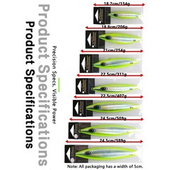 Iron Plate Lure UV Glow Effect Fast Water Cutting Design 150g 300g 450g 600g