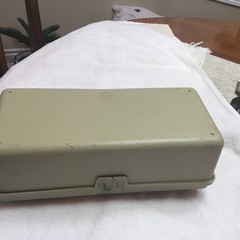 SEARS vintage Plastic Fishing Tackle Box — 11”x5”x5”