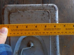 Vintage Fishing Tackle Box Shelf Silver Sport King Fisherman Rusted