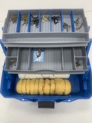New Tackle Box With Hooks Swivels And More