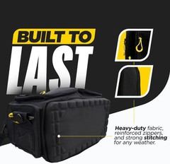 Beyond Fishing Hauler Tackle Bags – Water Resistant with Hard Molded Bottom – Pe