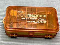 Vintage 1970’s Magnum Rocket Pack Tackle Box With Lures & Fishing Items