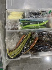 Massive Plano Tackle box Full Of Soft Plastic Fishing Lures Zoom Powerbait