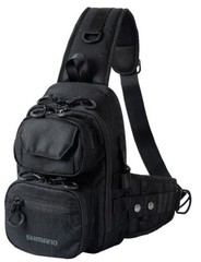 Shimano Tough Sling Bag Size M Color Black Shoulder Pouch BS-225W Fishing Gear