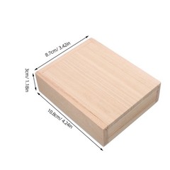 Reusable Paulownia Wood Bait Container Compact Moisture Retaining Fishing Box