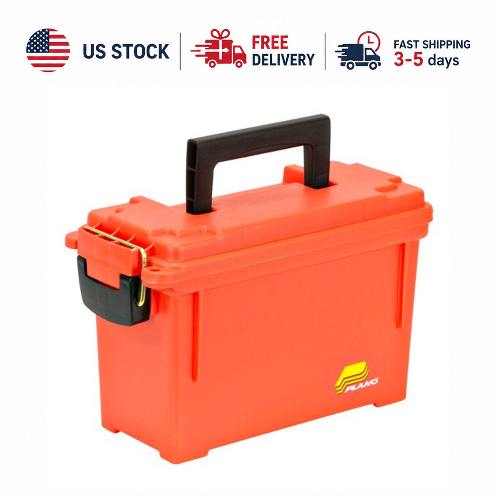 Plano Synergy Marine Emergency Box Water Resistant O-Ring Sealed Orange