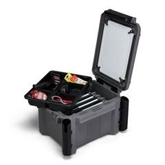 Plano GoNow Freshwater Fish Kit, Waterproof Field Box with Rod Holders, Charcoal