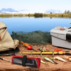 Large Capacity Fishing Bait Organizer Soft Durable Bag for Lures and Gear