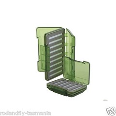 Fly Box R&F Olive Green Transparent Waterproof Slit Foam Large 196×116×42m