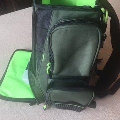 Sea Knight Fishing Back Pack Plastic Cases Lots Of Storage.