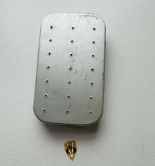 Vintage Richard Wheatley 140 clip Trout Fly Box with Flies