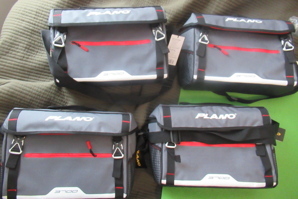 Lot 4 New Plano Soft-sider 3700 fishing tackle box YOU GET ALL 4